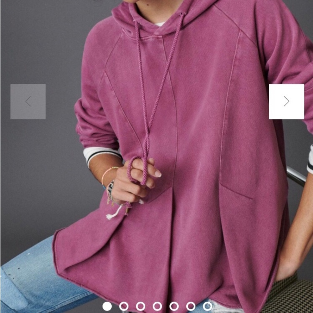 Pilcro Pink Hooded Sweater